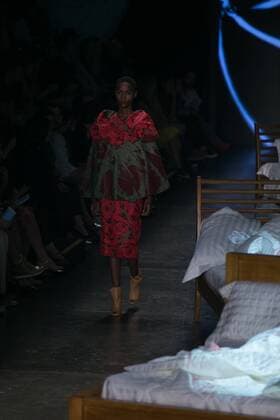 SAO PAULO, Brazil - 10 19 2015: SAO PAULO FASHION WEEK WINTER 2016- Ronaldo Fraga during the Sao Paulo Fashion Week Winter 2016 held at Ibirapuera Park.  Ci?axNeder