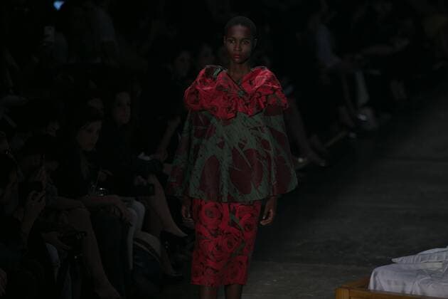 SAO PAULO, Brazil - 10 19 2015: SAO PAULO FASHION WEEK WINTER 2016- Ronaldo Fraga during the Sao Paulo Fashion Week Winter 2016 held at Ibirapuera Park.  Ci?axNeder