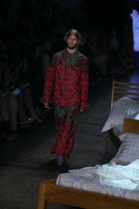 SAO PAULO, Brazil - 10 19 2015: SAO PAULO FASHION WEEK WINTER 2016- Ronaldo Fraga during the Sao Paulo Fashion Week Winter 2016 held at Ibirapuera Park.  Ci?axNeder