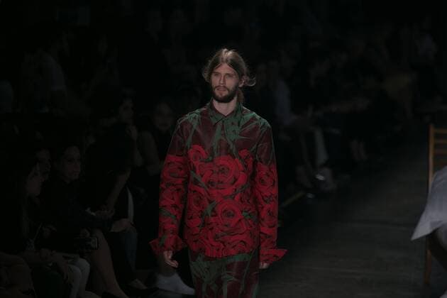 SAO PAULO, Brazil - 10 19 2015: SAO PAULO FASHION WEEK WINTER 2016- Ronaldo Fraga during the Sao Paulo Fashion Week Winter 2016 held at Ibirapuera Park.  Ci?axNeder