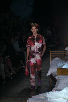 SAO PAULO, Brazil - 10 19 2015: SAO PAULO FASHION WEEK WINTER 2016- Ronaldo Fraga during the Sao Paulo Fashion Week Winter 2016 held at Ibirapuera Park.  Ci?axNeder