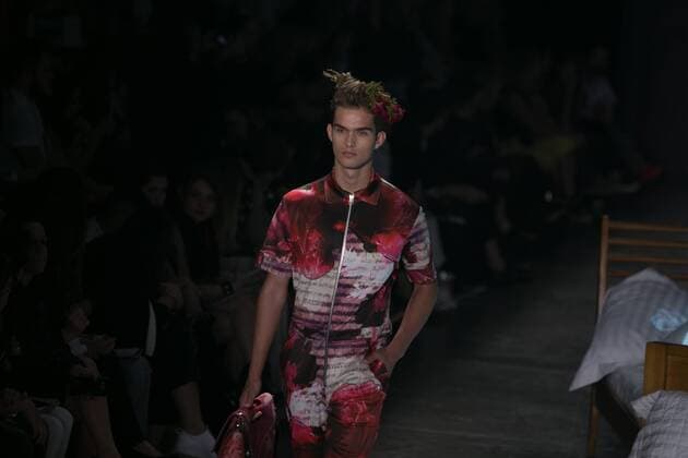 SAO PAULO, Brazil - 10 19 2015: SAO PAULO FASHION WEEK WINTER 2016- Ronaldo Fraga during the Sao Paulo Fashion Week Winter 2016 held at Ibirapuera Park.  Ci?axNeder