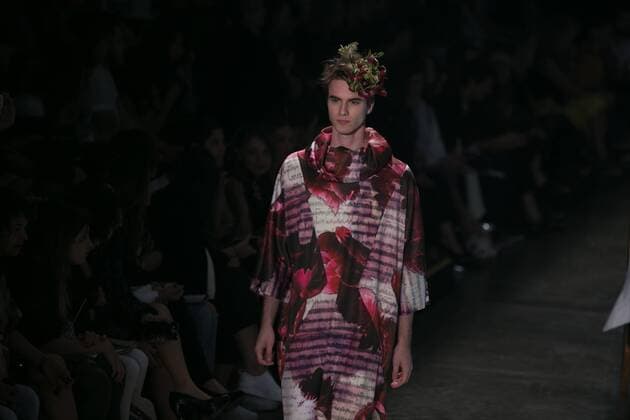 SAO PAULO, Brazil - 10 19 2015: SAO PAULO FASHION WEEK WINTER 2016- Ronaldo Fraga during the Sao Paulo Fashion Week Winter 2016 held at Ibirapuera Park.  Ci?axNeder