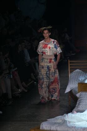 SAO PAULO, Brazil - 10 19 2015: SAO PAULO FASHION WEEK WINTER 2016- Ronaldo Fraga during the Sao Paulo Fashion Week Winter 2016 held at Ibirapuera Park.  Ci?axNeder