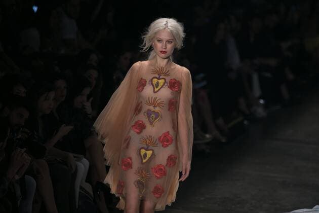 SAO PAULO, Brazil - 10 19 2015: SAO PAULO FASHION WEEK WINTER 2016- Ronaldo Fraga during the Sao Paulo Fashion Week Winter 2016 held at Ibirapuera Park.  Ci?axNeder