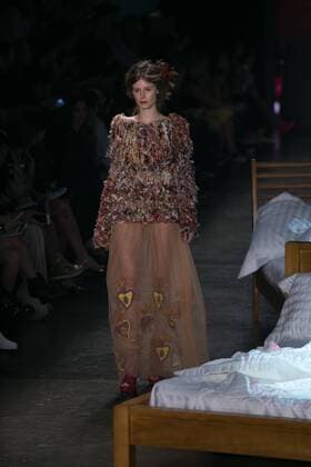 SAO PAULO, Brazil - 10 19 2015: SAO PAULO FASHION WEEK WINTER 2016- Ronaldo Fraga during the Sao Paulo Fashion Week Winter 2016 held at Ibirapuera Park.  Ci?axNeder