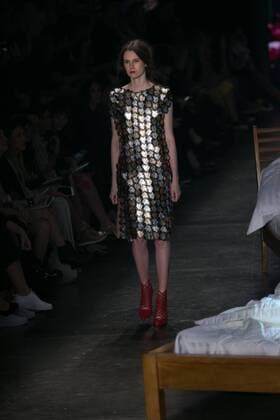 SAO PAULO, Brazil - 10 19 2015: SAO PAULO FASHION WEEK WINTER 2016- Ronaldo Fraga during the Sao Paulo Fashion Week Winter 2016 held at Ibirapuera Park.  Ci?axNeder