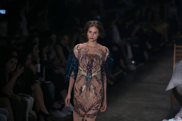 SAO PAULO, Brazil - 10 19 2015: SAO PAULO FASHION WEEK WINTER 2016- Ronaldo Fraga during the Sao Paulo Fashion Week Winter 2016 held at Ibirapuera Park.  Ci?axNeder