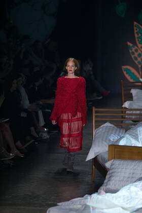 SAO PAULO, Brazil - 10 19 2015: SAO PAULO FASHION WEEK WINTER 2016- Ronaldo Fraga during the Sao Paulo Fashion Week Winter 2016 held at Ibirapuera Park.  Ci?axNeder