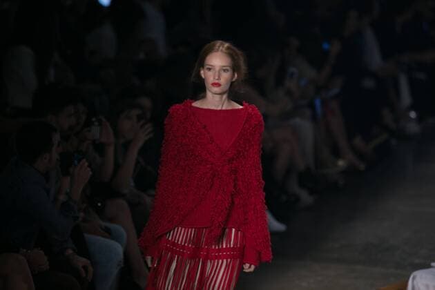 SAO PAULO, Brazil - 10 19 2015: SAO PAULO FASHION WEEK WINTER 2016- Ronaldo Fraga during the Sao Paulo Fashion Week Winter 2016 held at Ibirapuera Park.  Ci?axNeder