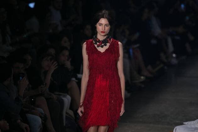 SAO PAULO, Brazil - 10 19 2015: SAO PAULO FASHION WEEK WINTER 2016- Ronaldo Fraga during the Sao Paulo Fashion Week Winter 2016 held at Ibirapuera Park.  Ci?axNeder