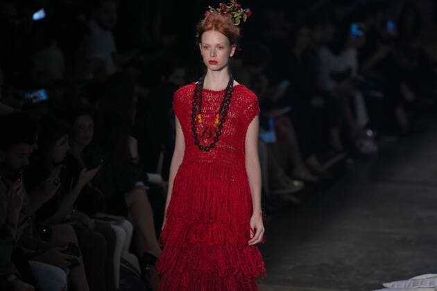 SAO PAULO, Brazil - 10 19 2015: SAO PAULO FASHION WEEK WINTER 2016- Ronaldo Fraga during the Sao Paulo Fashion Week Winter 2016 held at Ibirapuera Park.  Ci?axNeder