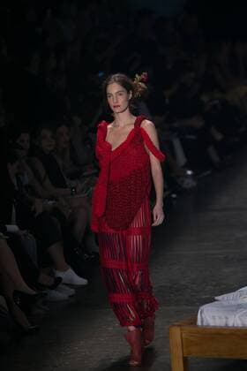 SAO PAULO, Brazil - 10 19 2015: SAO PAULO FASHION WEEK WINTER 2016- Ronaldo Fraga during the Sao Paulo Fashion Week Winter 2016 held at Ibirapuera Park.  Ci?axNeder