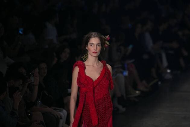 SAO PAULO, Brazil - 10 19 2015: SAO PAULO FASHION WEEK WINTER 2016- Ronaldo Fraga during the Sao Paulo Fashion Week Winter 2016 held at Ibirapuera Park.  Ci?axNeder