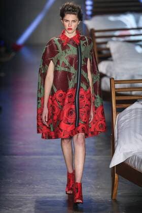 Oct. 19, 2015 - Sao Paulo, Brazil - A model presents a creation by Ronaldo Fraga during the 2016 Winter collection of the Sao Paulo Fashion Week. Sao Paulo Brazil - ZUMAp133