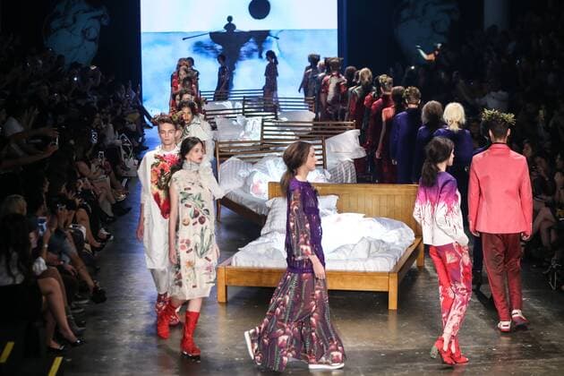Oct. 19, 2015 - Sao Paulo, Brazil - A models present the creations of Ronaldo Fraga during the 2016 Winter collection of the Sao Paulo Fashion Week. Sao Paulo Brazil - ZUMAp133