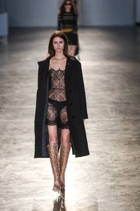 Oct. 19, 2015 - Sao Paulo, Sao Paulo, Brazil - A model presents a creation by Animale during the 2016 Winter collection of the Sao Paulo Fashion Week in Sao Paulo. Sao Paulo Brazil - ZUMAp133