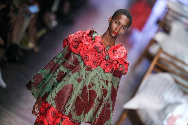Oct. 19, 2015 - Sao Paulo, Brazil - A model presents a creation by Ronaldo Fraga during the 2016 Winter collection of the Sao Paulo Fashion Week. Sao Paulo Brazil - ZUMAp133