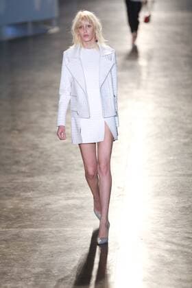 Oct. 19, 2015 - Sao Paulo, Sao Paulo, Brazil - A model presents a creation by Animale during the 2016 Winter collection of the Sao Paulo Fashion Week in Sao Paulo. Sao Paulo Brazil - ZUMAp133