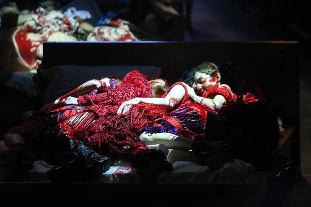 Oct. 19, 2015 - Sao Paulo, Brazil - A models present creations of Ronaldo Fraga during the 2016 Winter collection of the Sao Paulo Fashion Week. Sao Paulo Brazil - ZUMAp133