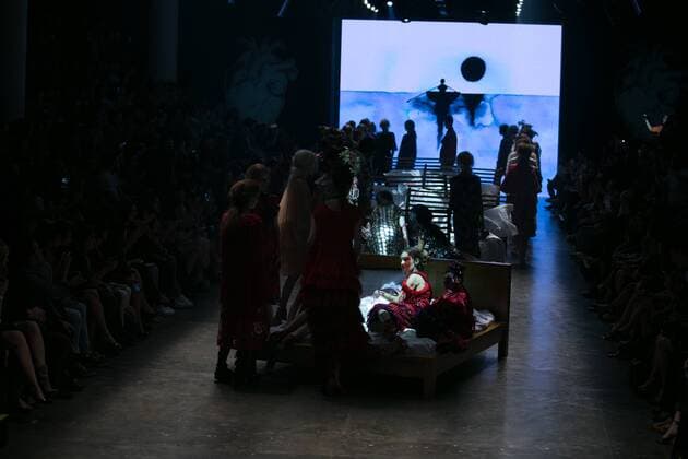 SAO PAULO, Brazil - 10 19 2015: SAO PAULO FASHION WEEK WINTER 2016- Ronaldo Fraga during the Sao Paulo Fashion Week Winter 2016 held at Ibirapuera Park.  Ci?axNeder