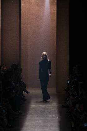 SAO PAULO, Brazil - 10 19 2015: SAO PAULO FASHION WEEK WINTER 2016- Lilly Sarti during Sao Paulo Fashion Week Winter 2016 held at Ibirapuera Park.  Ci?axNeder
