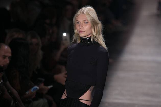 SAO PAULO, Brazil - 10 19 2015: SAO PAULO FASHION WEEK WINTER 2016- Lilly Sarti during Sao Paulo Fashion Week Winter 2016 held at Ibirapuera Park.  Ci?axNeder