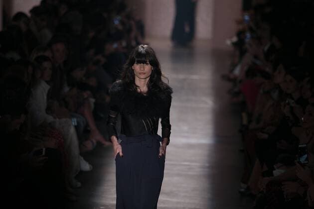 SAO PAULO, Brazil - 10 19 2015: SAO PAULO FASHION WEEK WINTER 2016- Lilly Sarti during Sao Paulo Fashion Week Winter 2016 held at Ibirapuera Park.  Ci?axNeder
