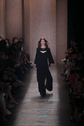 SAO PAULO, Brazil - 10 19 2015: SAO PAULO FASHION WEEK WINTER 2016- Lilly Sarti during Sao Paulo Fashion Week Winter 2016 held at Ibirapuera Park.  Ci?axNeder