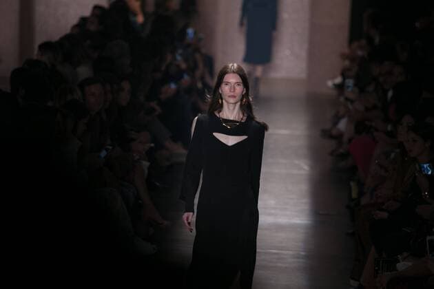 SAO PAULO, Brazil - 10 19 2015: SAO PAULO FASHION WEEK WINTER 2016- Lilly Sarti during Sao Paulo Fashion Week Winter 2016 held at Ibirapuera Park.  Ci?axNeder