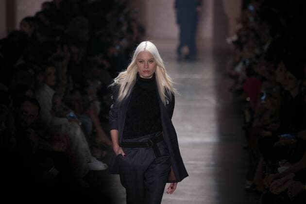 SAO PAULO, Brazil - 10 19 2015: SAO PAULO FASHION WEEK WINTER 2016- Lilly Sarti during Sao Paulo Fashion Week Winter 2016 held at Ibirapuera Park.  Ci?axNeder