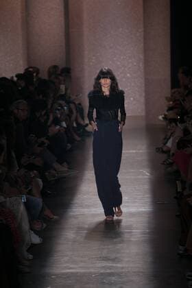SAO PAULO, Brazil - 10 19 2015: SAO PAULO FASHION WEEK WINTER 2016- Lilly Sarti during Sao Paulo Fashion Week Winter 2016 held at Ibirapuera Park.  Ci?axNeder