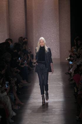 SAO PAULO, Brazil - 10 19 2015: SAO PAULO FASHION WEEK WINTER 2016- Lilly Sarti during Sao Paulo Fashion Week Winter 2016 held at Ibirapuera Park.  Ci?axNeder
