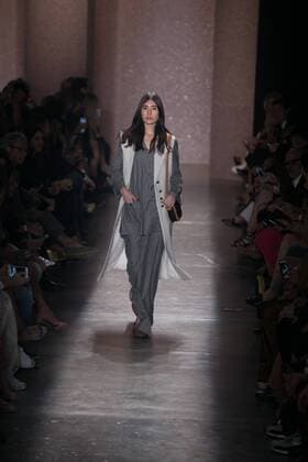 SAO PAULO, Brazil - 10 19 2015: SAO PAULO FASHION WEEK WINTER 2016- Lilly Sarti during Sao Paulo Fashion Week Winter 2016 held at Ibirapuera Park.  Ci?axNeder