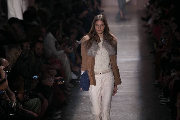 SAO PAULO, Brazil - 10 19 2015: SAO PAULO FASHION WEEK WINTER 2016- Lilly Sarti during Sao Paulo Fashion Week Winter 2016 held at Ibirapuera Park.  Ci?axNeder