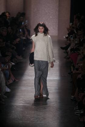 SAO PAULO, Brazil - 10 19 2015: SAO PAULO FASHION WEEK WINTER 2016- Lilly Sarti during Sao Paulo Fashion Week Winter 2016 held at Ibirapuera Park.  Ci?axNeder