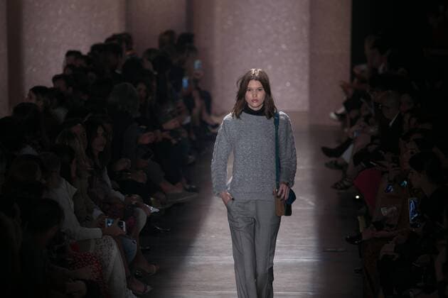 SAO PAULO, Brazil - 10 19 2015: SAO PAULO FASHION WEEK WINTER 2016- Lilly Sarti during Sao Paulo Fashion Week Winter 2016 held at Ibirapuera Park.  Ci?axNeder