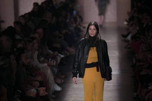 SAO PAULO, Brazil - 10 19 2015: SAO PAULO FASHION WEEK WINTER 2016- Lilly Sarti during Sao Paulo Fashion Week Winter 2016 held at Ibirapuera Park.  Ci?axNeder