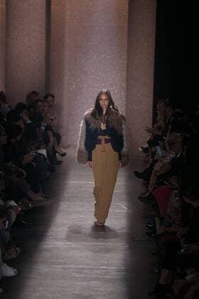 SAO PAULO, Brazil - 10 19 2015: SAO PAULO FASHION WEEK WINTER 2016- Lilly Sarti during Sao Paulo Fashion Week Winter 2016 held at Ibirapuera Park.  Ci?axNeder