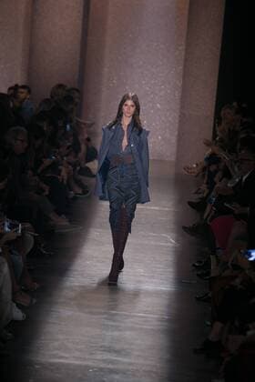 SAO PAULO, Brazil - 10 19 2015: SAO PAULO FASHION WEEK WINTER 2016- Lilly Sarti during Sao Paulo Fashion Week Winter 2016 held at Ibirapuera Park.  Ci?axNeder