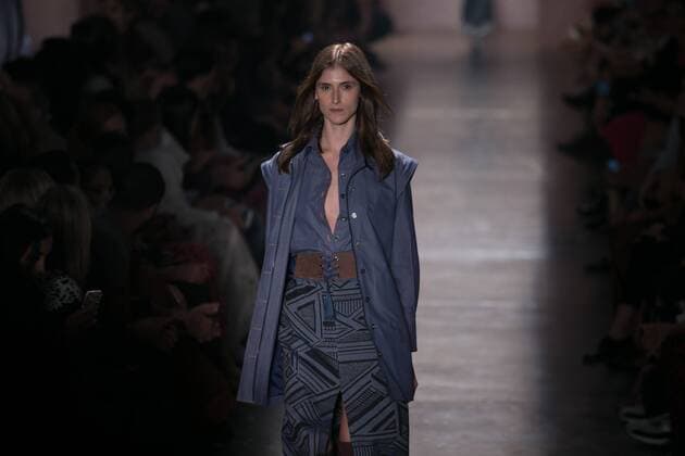 SAO PAULO, Brazil - 10 19 2015: SAO PAULO FASHION WEEK WINTER 2016- Lilly Sarti during Sao Paulo Fashion Week Winter 2016 held at Ibirapuera Park.  Ci?axNeder