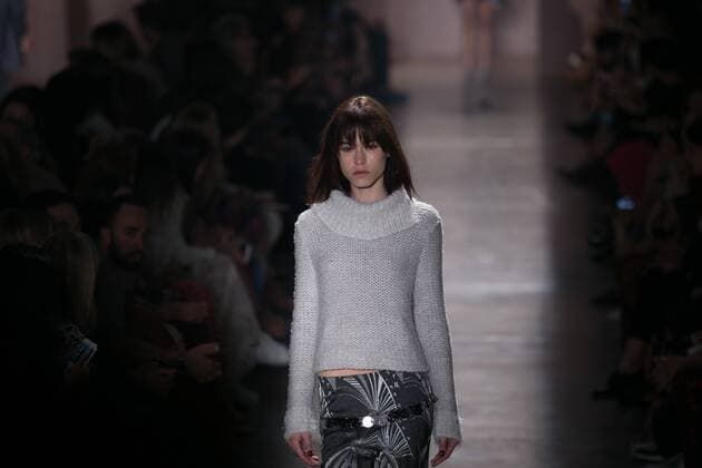 SAO PAULO, Brazil - 10 19 2015: SAO PAULO FASHION WEEK WINTER 2016- Lilly Sarti during Sao Paulo Fashion Week Winter 2016 held at Ibirapuera Park.  Ci?axNeder