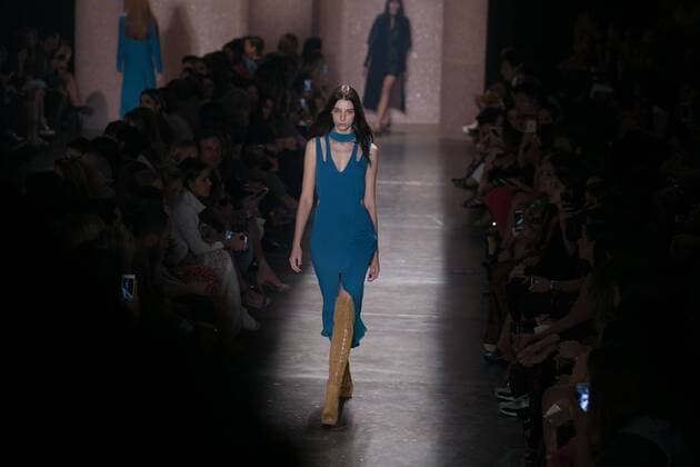 SAO PAULO, Brazil - 10 19 2015: SAO PAULO FASHION WEEK WINTER 2016- Lilly Sarti during Sao Paulo Fashion Week Winter 2016 held at Ibirapuera Park.  Ci?axNeder