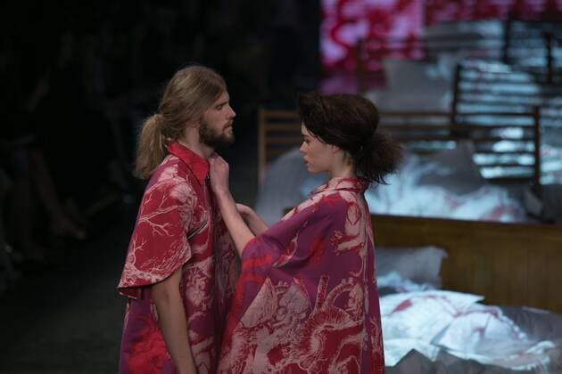 SAO PAULO, Brazil - 10 19 2015: SAO PAULO FASHION WEEK WINTER 2016- Ronaldo Fraga during the Sao Paulo Fashion Week Winter 2016 held at Ibirapuera Park.  Ci?axNeder