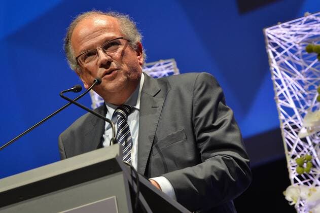 - BRUSSELS, BELGIUM: Deme CEO Alain Bernard pictured during the award ceremony for the 21st edition of Onderneming van het jaar (Dutch-speaking company of the year), Tuesday 20 October 2015, in Brussels.  DAVIDxSTOCKMAN 04724973