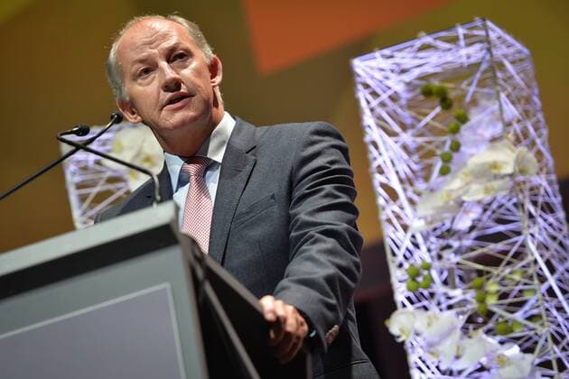 - BRUSSELS, BELGIUM: Rudi Braes pictured during the award ceremony for the 21st edition of Onderneming van het jaar (Dutch-speaking company of the year), Tuesday 20 October 2015, in Brussels.  DAVIDxSTOCKMAN 04724977