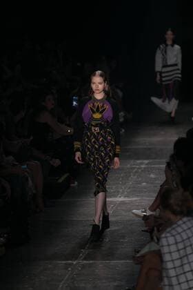 SAO PAULO, Brazil - 10 20 2015: Fashion Week WINTER 2016 - GIG Couture during Fashion Week Winter 2016 held in Sao Paulo.  Ci?axNeder