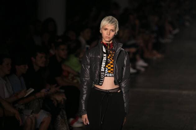 SAO PAULO, Brazil - 10 20 2015: Fashion Week WINTER 2016 - Ellus during Fashion Week Winter 2016 held in Sao Paulo.  Ci?axNeder