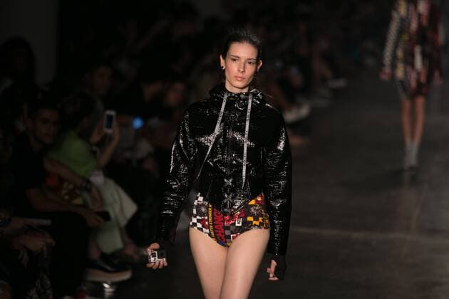 SAO PAULO, Brazil - 10 20 2015: Fashion Week WINTER 2016 - Ellus during Fashion Week Winter 2016 held in Sao Paulo.  Ci?axNeder
