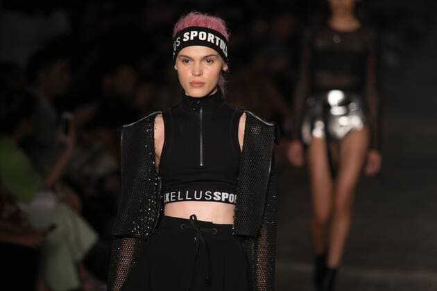 SAO PAULO, Brazil - 10 20 2015: Fashion Week WINTER 2016 - Ellus during Fashion Week Winter 2016 held in Sao Paulo.  Ci?axNeder